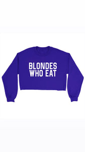 PURPLE CROP of ATHLETIC // UNISEX ADULT CREWNECK