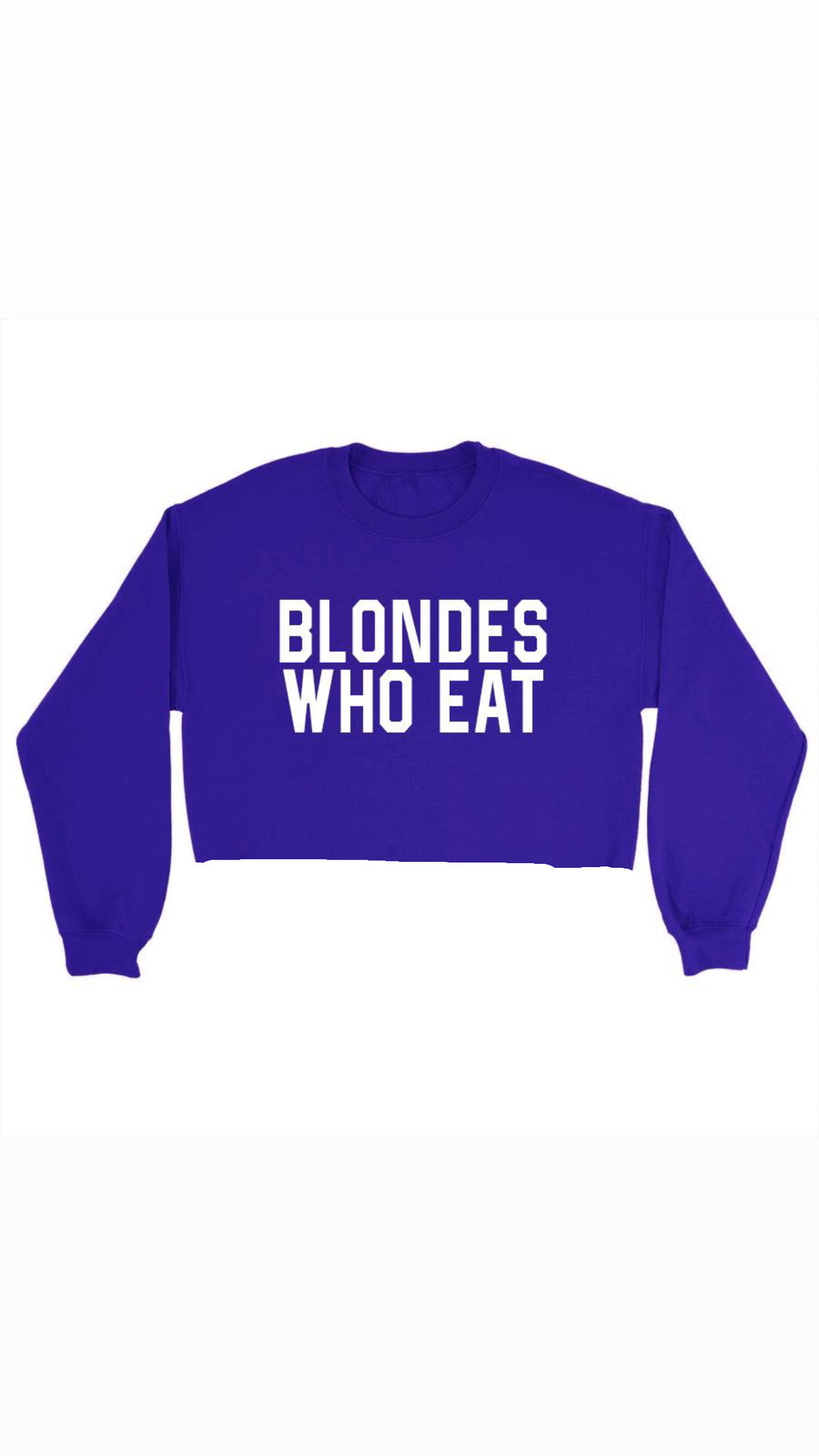 PURPLE CROP of ATHLETIC // UNISEX ADULT CREWNECK