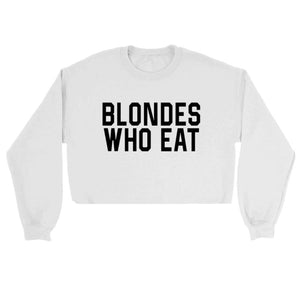 WHITE CROP of ATHLETIC // UNISEX ADULT CREWNECK