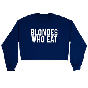 NAVY CROP of ATHLETIC // UNISEX ADULT CREWNECK