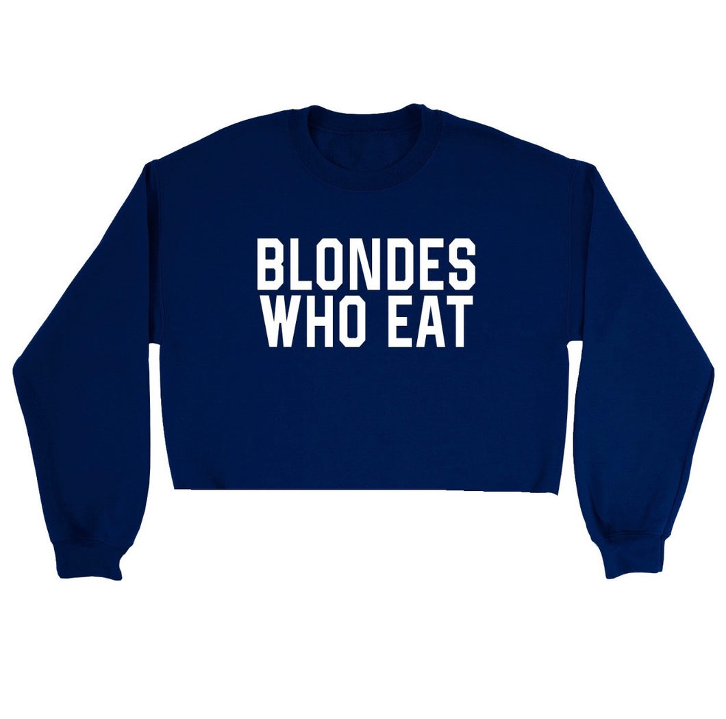 NAVY CROP of ATHLETIC // UNISEX ADULT CREWNECK